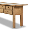 Millbrook Natural Light Oak Veneer Console Table | ready to ship!