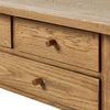 Millbrook Natural Light Oak Veneer Console Table | ready to ship!