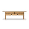 Millbrook Natural Light Oak Veneer Console Table | ready to ship!