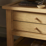 Millbrook Natural Light Oak Veneer Nightstand | ready to ship!