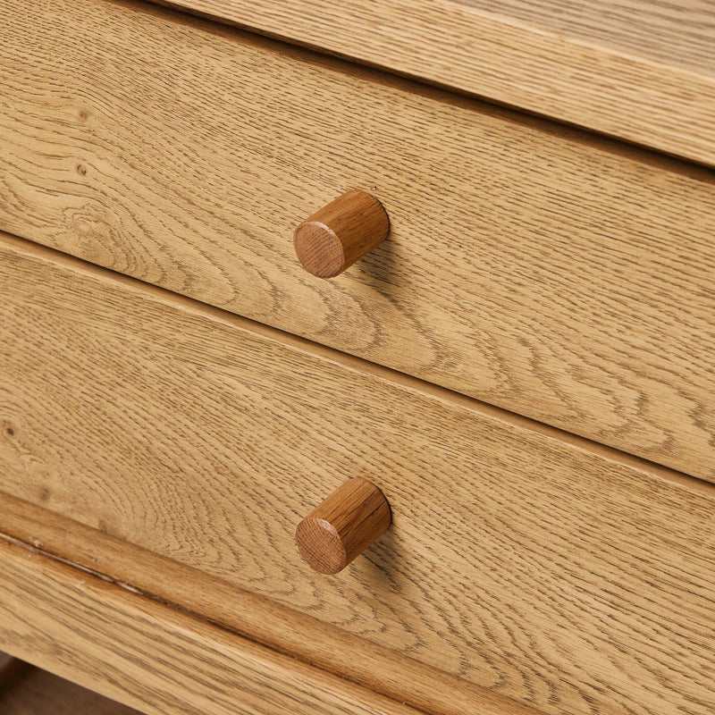 Millbrook Natural Light Oak Veneer Nightstand | ready to ship!