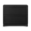 Millie Drifted Matte Black Nightstand | ready to ship!