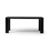Millie Drifted Matte Black Veneer Dining Table | ready to ship!