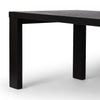 Millie Drifted Matte Black Veneer Dining Table | ready to ship!