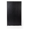 Millie Matte Black Panel & Glass Door Cabinet | ready to ship!
