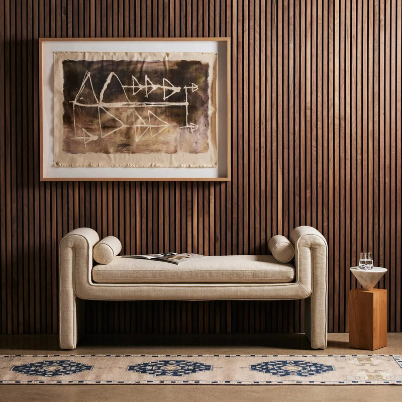 Mitchell Thames Cream Accent Bench | ready to ship!