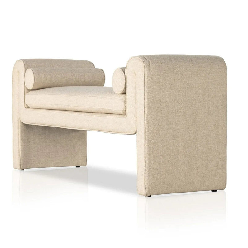 Mitchell Thames Cream Accent Bench | ready to ship!