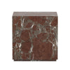 Modern Smoke and Russet Marble Marble Plinth End Table | ready to ship!