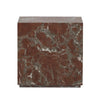 Modern Smoke and Russet Marble Marble Plinth End Table | ready to ship!