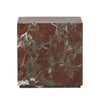Modern Smoke and Russet Marble Marble Plinth End Table | ready to ship!