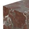 Modern Smoke and Russet Marble Marble Plinth End Table | ready to ship!