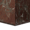 Modern Smoke and Russet Marble Marble Plinth End Table | ready to ship!