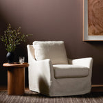 Monette Natural Slipcover Swivel Chair | ready to ship!
