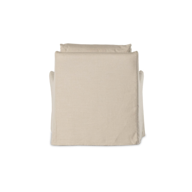Monette Natural Slipcover Swivel Chair | ready to ship!