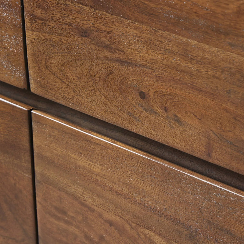 Nigel Rustic Brown Acacia 6 Drawer Dresser | shipping 6/23/2025