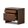 Nigel Rustic Brown Acacia Nightstand | ready to ship!
