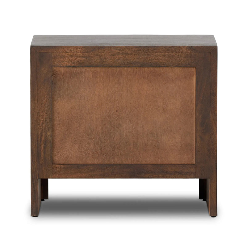 Nigel Rustic Brown Acacia Nightstand | ready to ship!