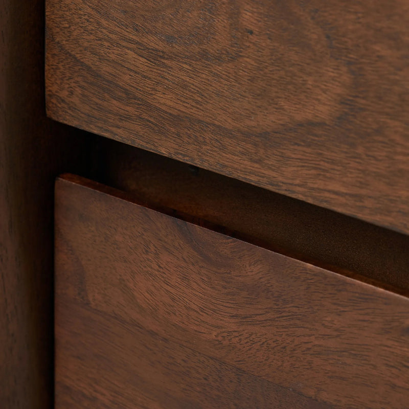 Nigel Rustic Brown Acacia Nightstand | ready to ship!