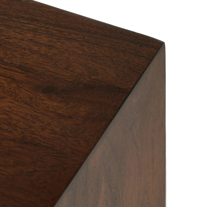 Nigel Rustic Brown Acacia Nightstand | ready to ship!
