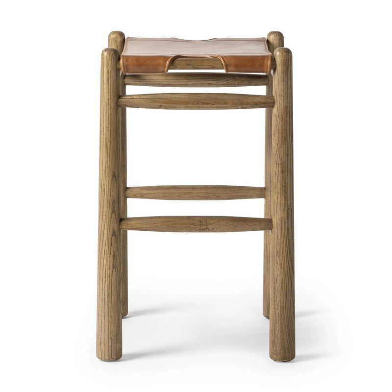 Nino Dakota Tobacco Backless Stool | ready to ship!