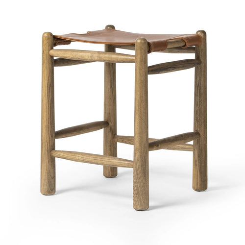 Nino Dakota Tobacco Backless Counter Stool | ready to ship!