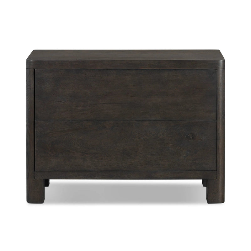 Noeline Smoked Black Oak Veneer Nightstand | shipping 7/1/2025