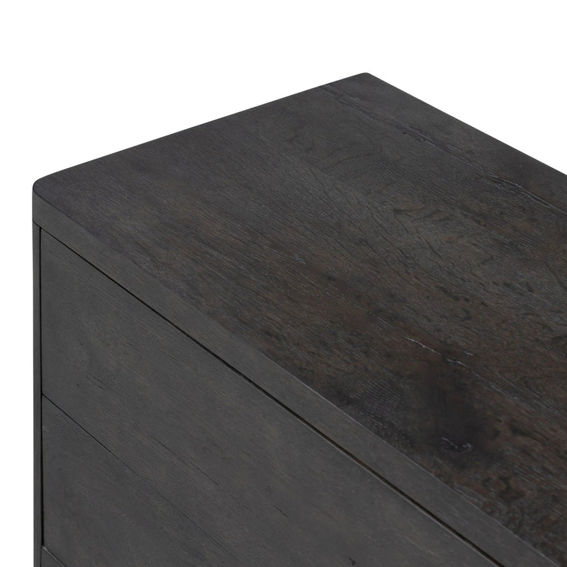 Noeline Smoked Black Oak Veneer Nightstand | shipping 7/1/2025