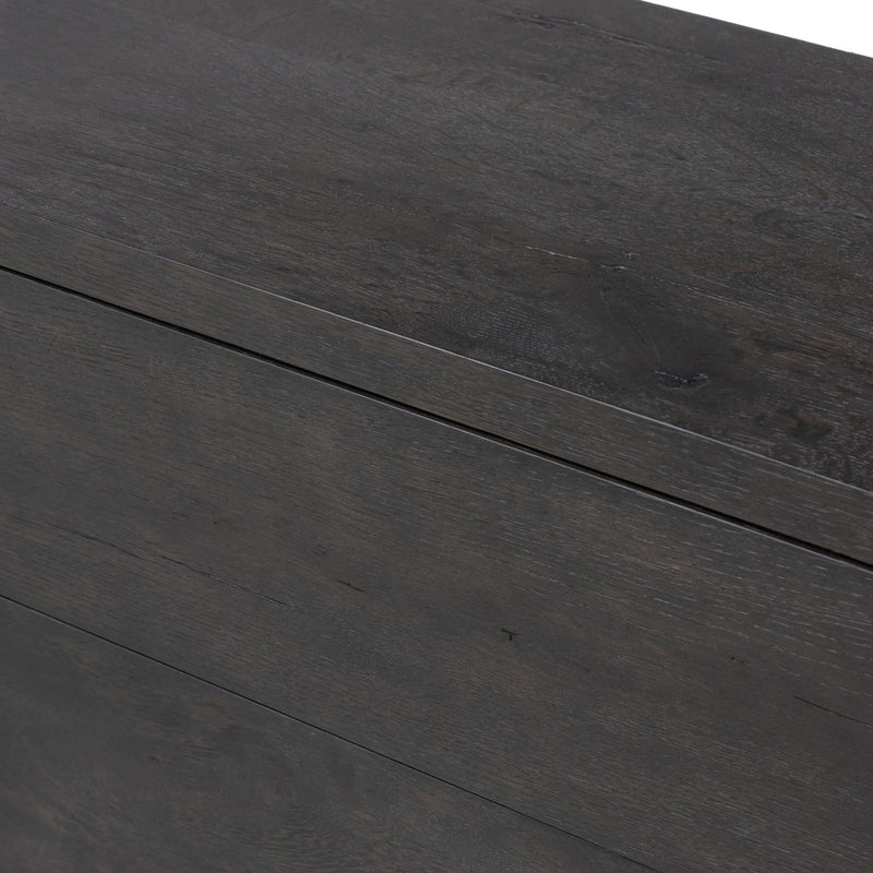Noeline Smoked Black Oak Veneer Nightstand | shipping 7/1/2025