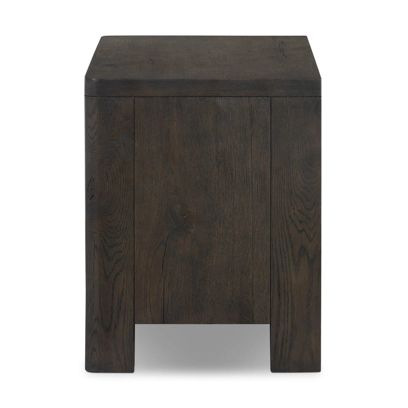 Noeline Smoked Black Oak Veneer Nightstand | shipping 7/1/2025