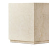 Oakland Cream Marble Square Outdoor End Table | ready to ship!