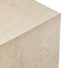 Oakland Cream Marble Square Outdoor End Table | ready to ship!