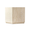 Oakland Cream Marble Square Outdoor End Table | ready to ship!