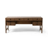 Oakley Dark Toasted Oak Veneer Desk | ready to ship!