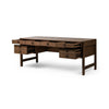 Oakley Dark Toasted Oak Veneer Desk | ready to ship!