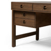 Oakley Dark Toasted Oak Veneer Desk | ready to ship!