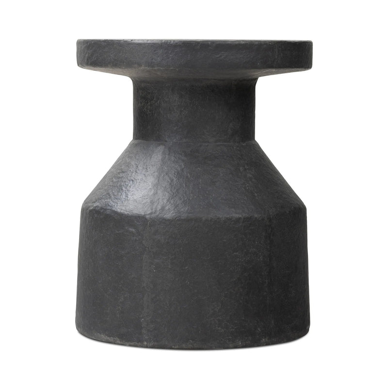 Odeon Distressed Graphite Concrete End Table | shipping 5/30/2025