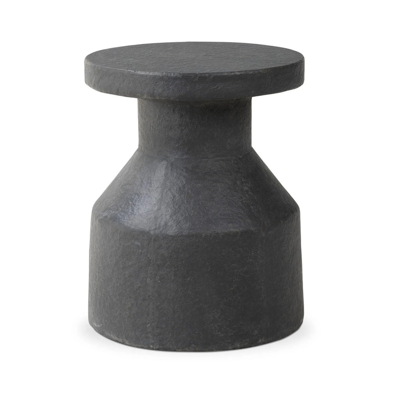 Odeon Distressed Graphite Concrete End Table | shipping 5/30/2025