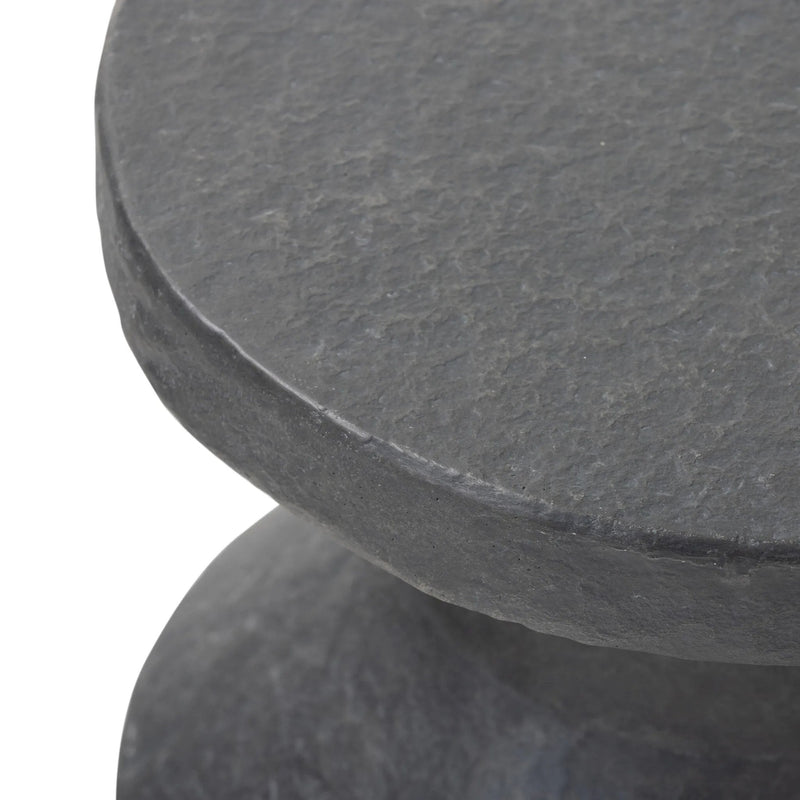 Odeon Distressed Graphite Concrete End Table | shipping 5/30/2025