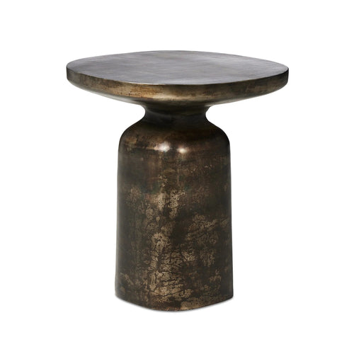 Odessa Distressed Bronze End Table | shipping 6/23/2025