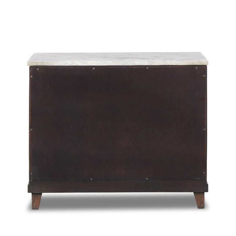 Odette Antique Belgium Bleach Marble Nightstand | shipping 8/3/2025