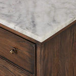 Odette Antique Belgium Bleach Marble Nightstand | shipping 8/3/2025