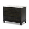 Odette White Statuario Marble Nightstand | shipping 08/10/2025