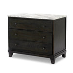 Odette White Statuario Marble Nightstand | shipping 08/10/2025