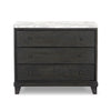 Odette White Statuario Marble Nightstand | shipping 08/10/2025