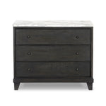 Odette White Statuario Marble Nightstand | shipping 08/10/2025