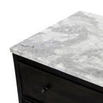 Odette White Statuario Marble Nightstand | shipping 08/10/2025