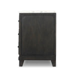 Odette White Statuario Marble Nightstand | shipping 08/10/2025