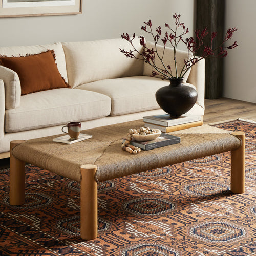 Olin Light Wash Mahogany Coffee Table | ready to ship!