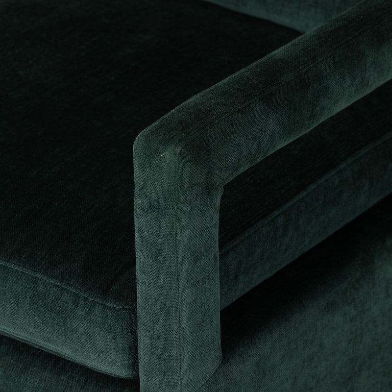 Olson Emerald Worn Velvet Swivel Chair | ready to ship!