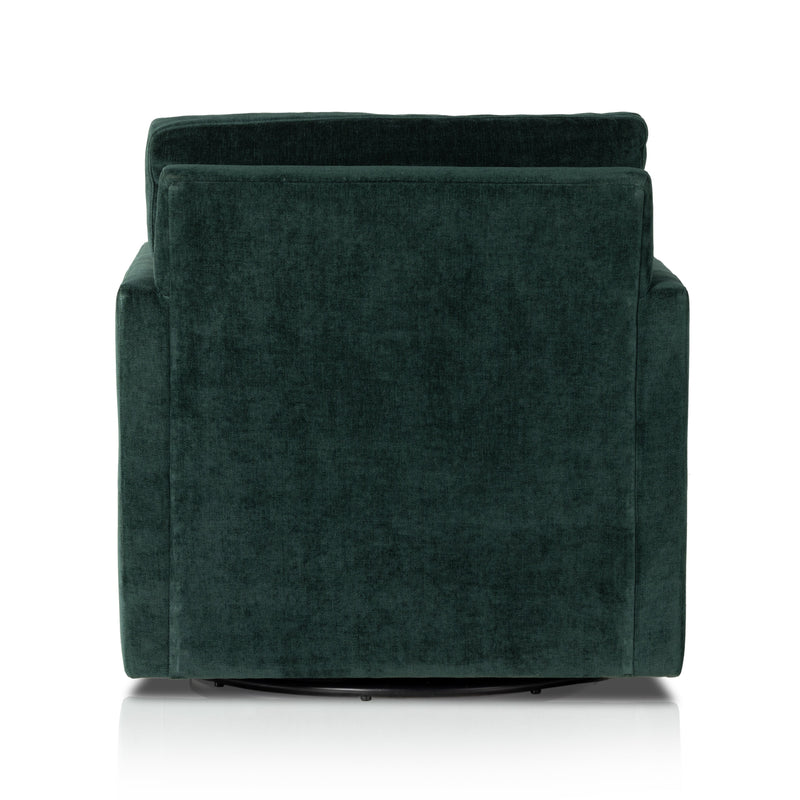 Olson Emerald Worn Velvet Swivel Chair | ready to ship!